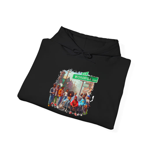 420 Neighborhood Crew Hoodie — Stoner Squad Street Sign Graphic Sweatshirt