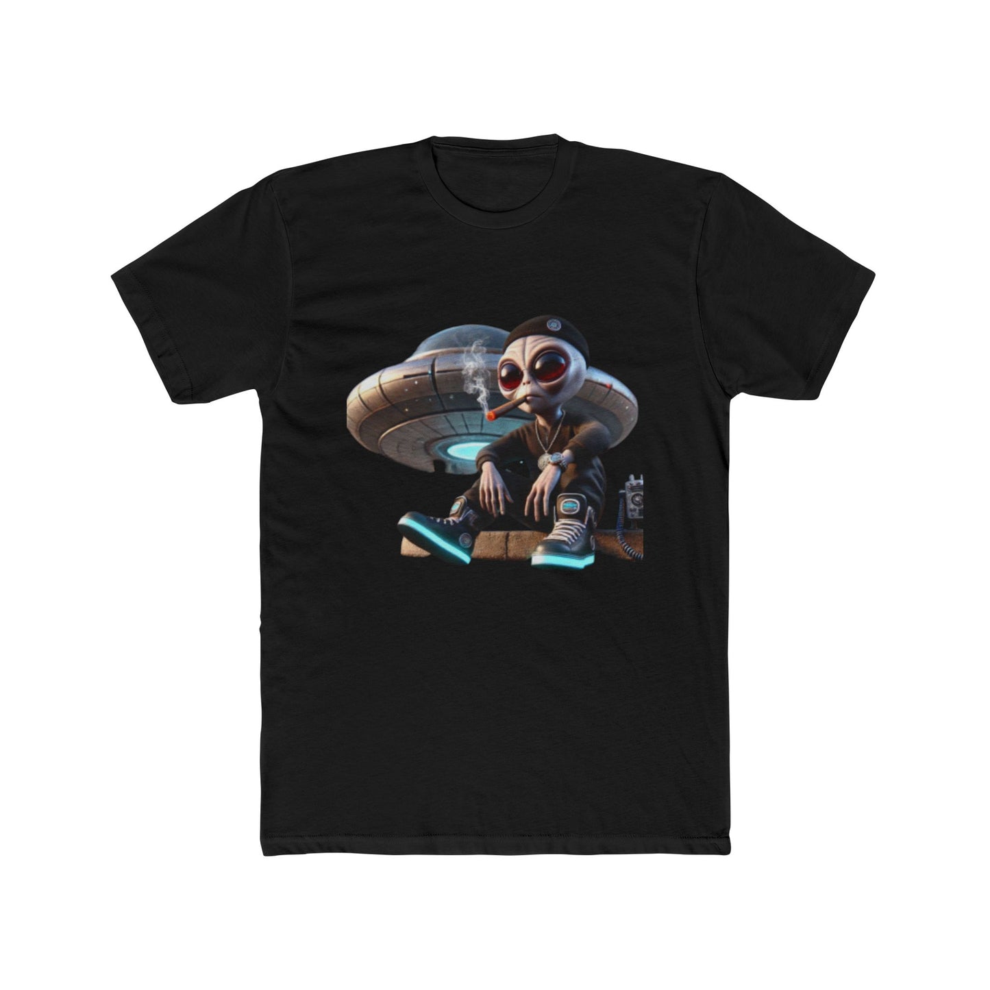 Alien Skateboarder Graphic Tee — UFO Streetwear T-Shirt