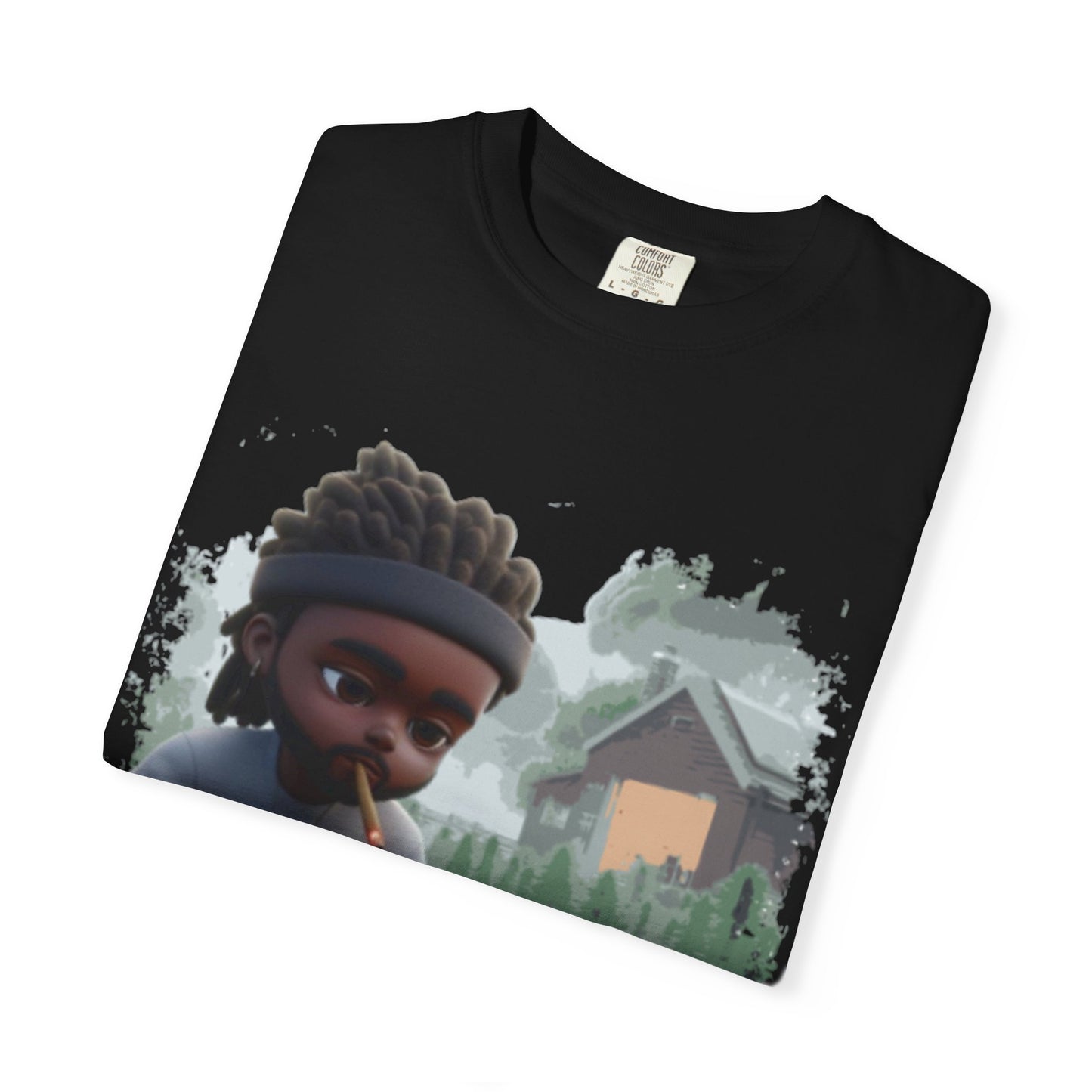 Cute Boy and Puppy Graphic T-Shirt — Relaxed Chill Vibe Tee