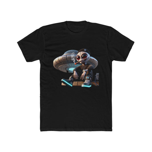 Alien Skateboarder Graphic Tee — UFO Streetwear T-Shirt