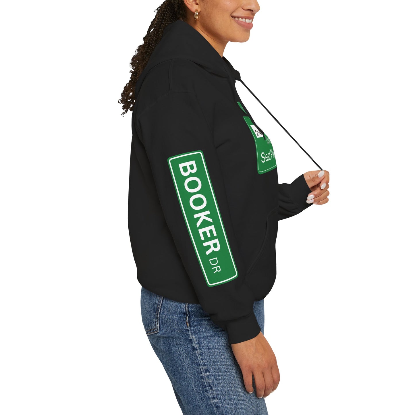 Seat Pleasant Road Sign Hoodie — Booker Dr. Street Sign Pullover